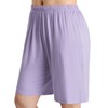 Latuza Women's Soft Sleep Pajama Shorts L Purple A