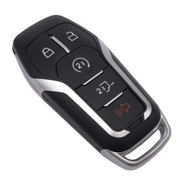 Key Fob Shell Case Replacement Fits for Ford F150 F250 2015 2016 2017 FCC ID:M3N-A2C31243300 P/N:164-R8117 Keyless Entry Remote Control 5 Button Pad Cover (2)