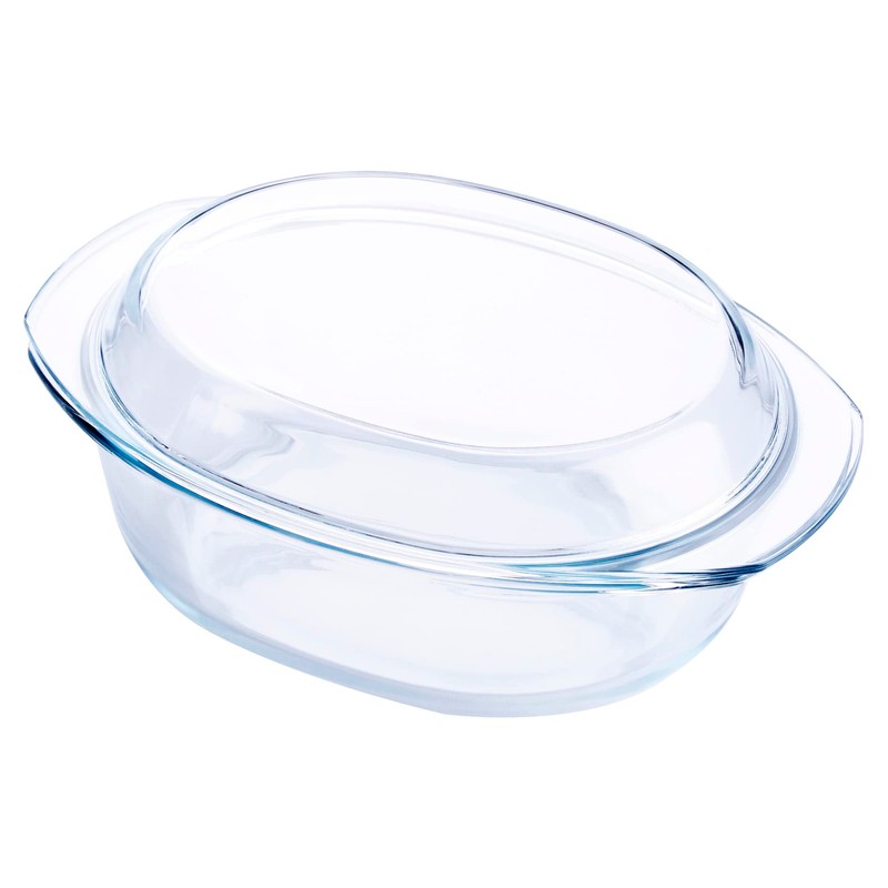 Oval Tempered Glass Casserole Dish, Tough Glass Casserole Baking Dish