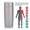 EVTSCAN Stainless Alkaline Water Bottle Portable Nano Balance Bio Energy