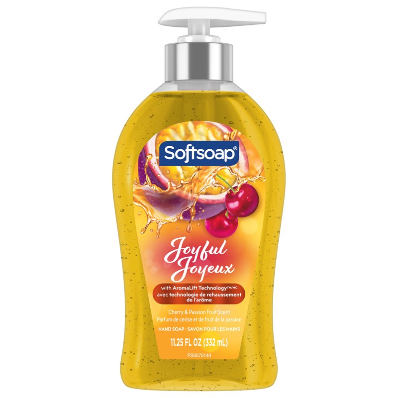 Softsoap Joyful Liquid Hand Soap, Paraben Free, pH Balanced, Cherry