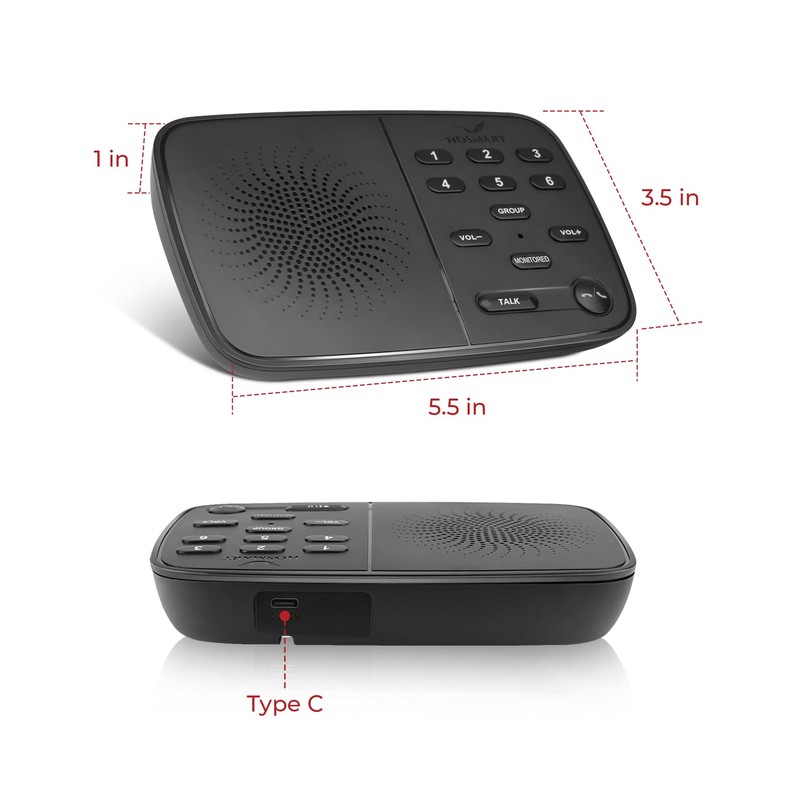Hosmart UltraSpeak Intercoms Wireless for Home, Full Duplex Wireless Intercom