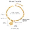 Gold Anklet Adjustable Flat Ankle Chain Summer Beach Jewellery 4.5mm
