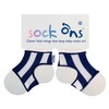 Sock Ons Clever Little Things That Keep Baby Navy Stripe