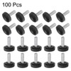 uxcell 100pcs M4 x 12mm Metric Male Thread Knurled Knobs,
