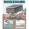 VVGAOGES Laptop Stand, Aluminium Height-Adjustable Ventilated Notebook Stand, Foldable Portable