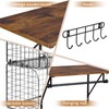 Laundry Room Shelves Wall Mounted with Wire Baskets, Over the