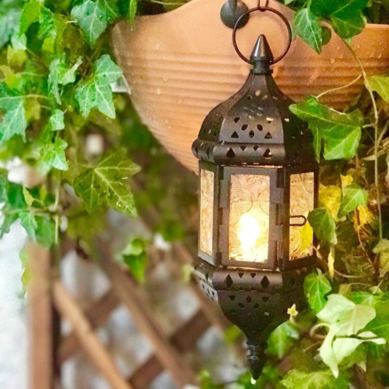 Hanging Candle Lantern Moroccan Chandelier Retro Candle Holder Moroccan Vintage