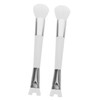 IWOWHERO 2pcs Dual-end Nose Contour Brush Soft Bristle Highlighter U-shaped