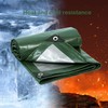 Tarps Heavy Duty Waterproof, Green/Silver 8Mil Polyethylene Tarp Cover with