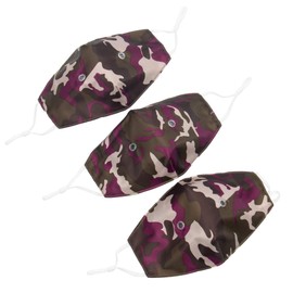 Beaker 2 Reusable FACE Covering 3PK, CAMO Berry