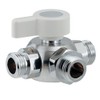 Kakudai Three-Way Ball Valve with Water Stop Function 650-250-13