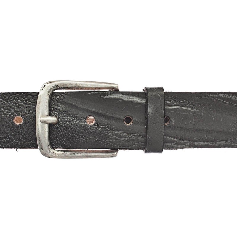 Vanzetti 40 mm Leather Belt W100 Steel Grey, Steel Gray
