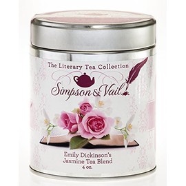 Simpson & Vail, Emily Dickinson's Jasmine Tea Blend, Literary Tea - 4 Ounce Tin / 50 Cups