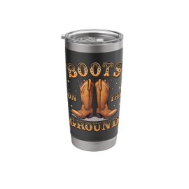 Boots On The Ground Where Them Fans At Stainless Steel Insulated Tumbler