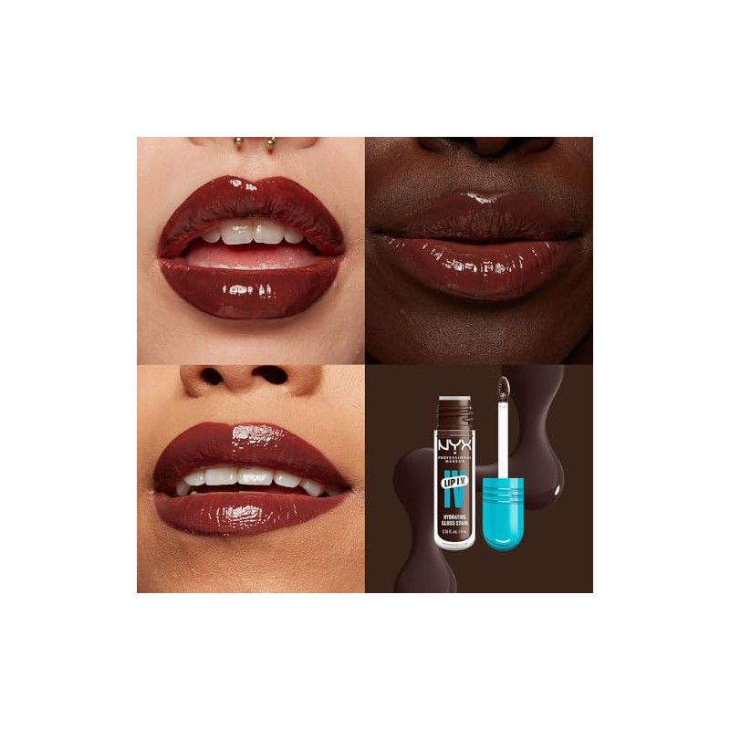 NYX Professional Makeup, Lip Iv Gloss Sérum Hidratante - Tono