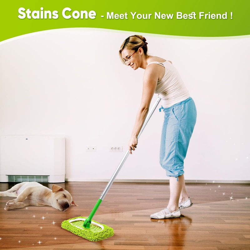 6-Pack Reusable Mop Pads Fit Swiffer Sweeper, Microfiber Cleaning Mop