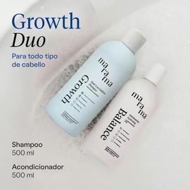 MARAMA  Set Growth Shampoo 500ml y Acondicionador 500ml  Fórmula Natural para Todo Tipo de Cabello  Shampoo con Manzanilla  Sin Sulfatos y Parabenos