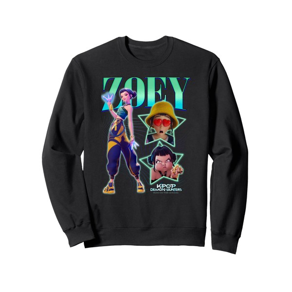 KPop Demon Hunters Halloween Zoey Showcase Y2K Style Poster Sweatshirt