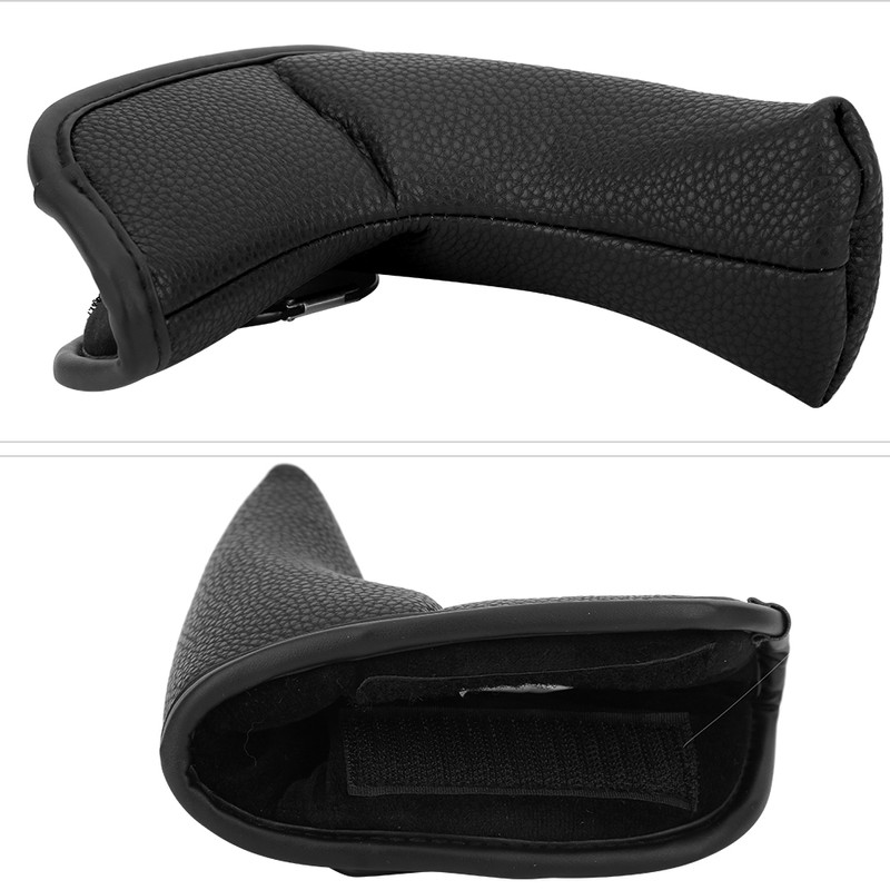 Golf L shape Putter Headcover Slotted Blank PU Waterproof Fabric