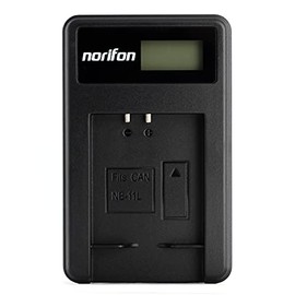 NB-11L LCD USB Charger for Canon IXUS 132, 150, 155, 160, 170, 275 HS, PowerShot A2300, A2500, A2600, PowerShot ELPH 110 HS, 115 IS, 130 IS, 320 HS Camera and More