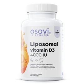 Osavi Liposomal Vitamin D3 4000 IU – 120 Vegan Capsules | Liposovit®-D3 Capsules | High Absorption & Gentle on Stomach | Supports Immune System, Bones, Teeth & Muscle Function