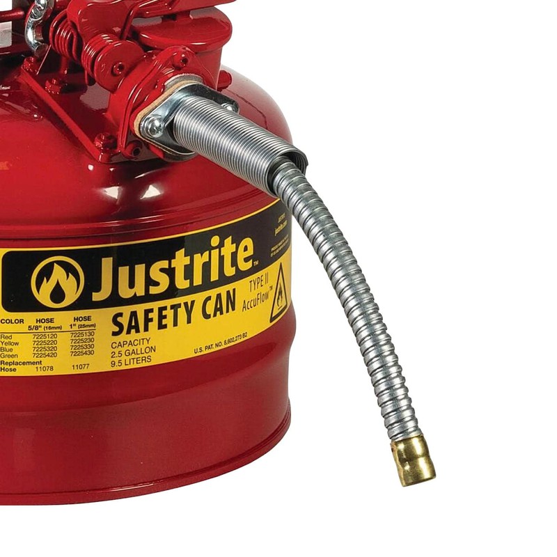 Justrite 11078 5/8" Diameter x 9" Long Flex Hoses for