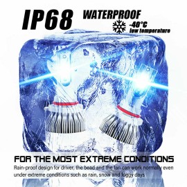 Unbranded For Chevy Caprice 1987-1990 9005 9006 8000K LED Headlight Kit Hi/Lo Beam 4 Bulbs