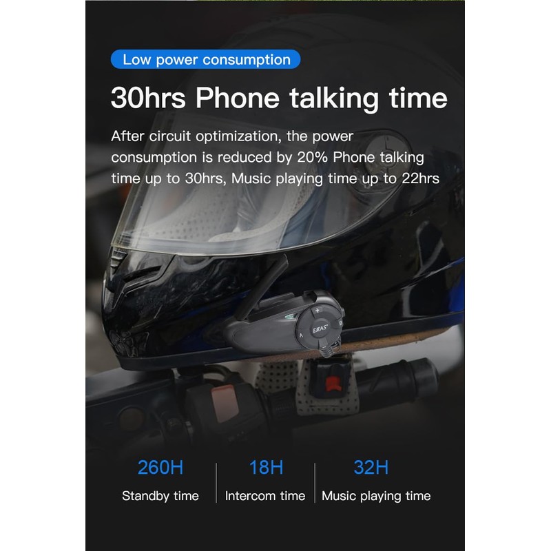 iSunergy Bluetooth Motorcycle Helmet Intercom Headset Q7 7 Riders Group