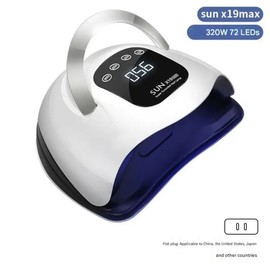 320W UV LED Red Light Nail Lamp with Smart Sensor - Fast Curing Anti-Cure Black Hand Gel Pole for Home and Salon, 02 USA, 1 / 스마트 센서가 장착된 320W UV LED 적색광 네일 램프 - 가정 및 미용실용 빠른 경화 방지 블랙 핸드 젤 폴, 02 미국, 1