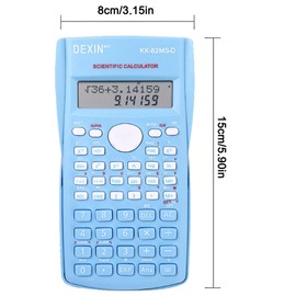 Scientific Calculators Desktop, Scientific Calculators for Students, Scientific Calculator 240 Functions 2 Line 10+2 Digits, Desk Math Calculator for School (Blue)