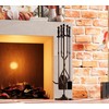 Fire Beauty Fireplace Tools, 5 Pieces Fireside Accessories Fire Kit