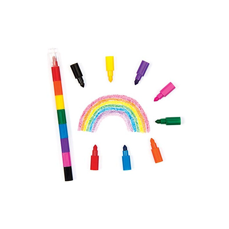 Baker Ross AV214 Buntstifte für Kinder, Regenbogenfarben, 4 Stück