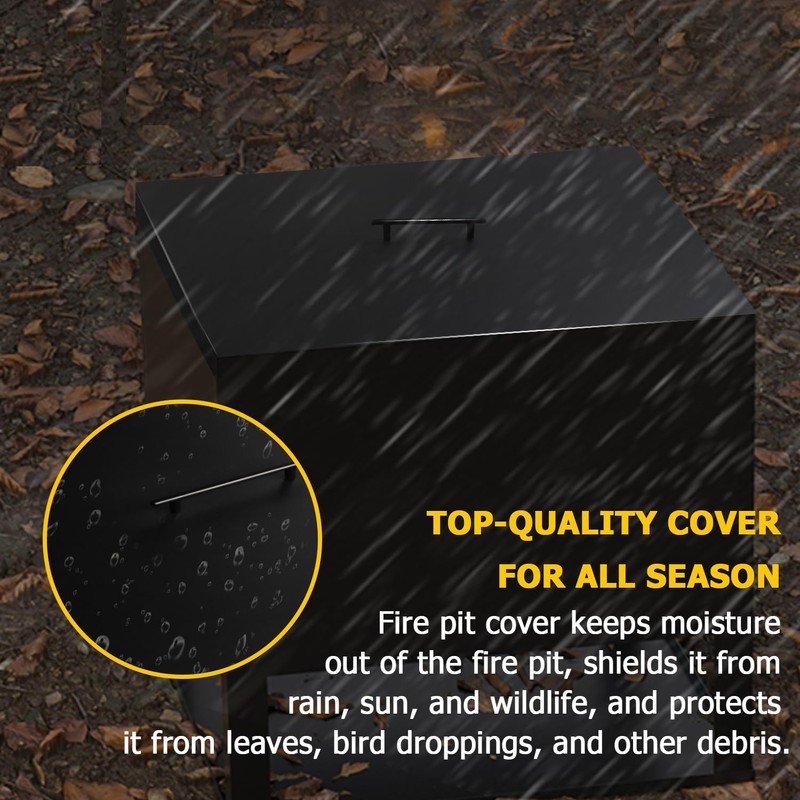 Anyerosa Fire Pit Burner Lid 28" x 28" Square Drop-in