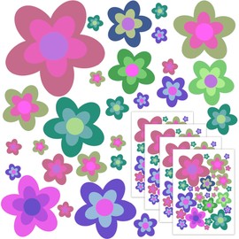GamesMonkey Autoaufkleber Blumen G?nseblmchen Prilblumen Tuning - 27/54/108 Stck - Lustige Karosserie Motorrad Fahrradhelm Glasaufkleber (Large, 108 Stcke, Farbe 003)