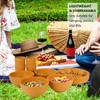 28-Piece Wheat Straw Dinnerware Sets, Microwave & Dishwasher Safe Unbreakable