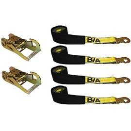 BA Products 38-3D-x4, 38-22D-x2, Set of 4 Straps & Ratchet for Dynamic, Vulcan, Century Autoloader Wheel Lifts