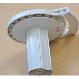 Rollease Clutch Skyline Hook Mount (White, SL30 1 1/2" Tube) with Clear Bead Stop 2204