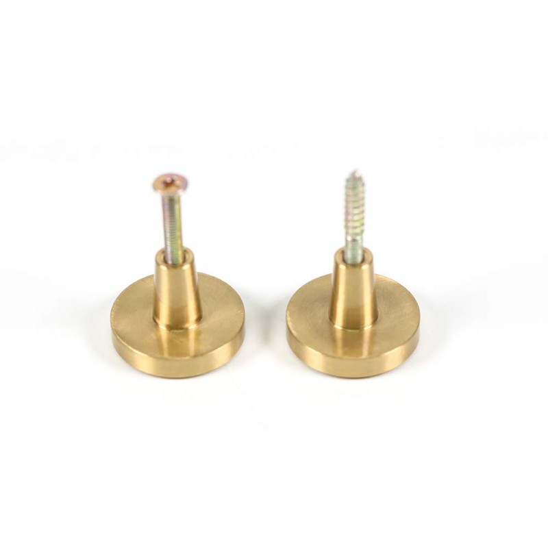 EVERGD 27mm Pure Copper Handle Shell Brass Gold Wardrobe Kitchen
