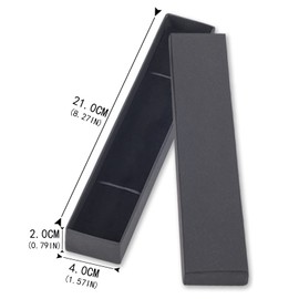 2 PCS Bracelet Gift Box,21*4*2cm Jewellery Boxes with Lid Kraft Jewelry Boxes Necklace Cardboard Gift Box Long Necklace Case Long Jewellery Gift Box Rectangle Chain Gift Box for Jewellery Bracelet