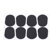 80Pcs Sax Mouthpiece Pad Silicone Black Cushion Patches Wind Instrument
