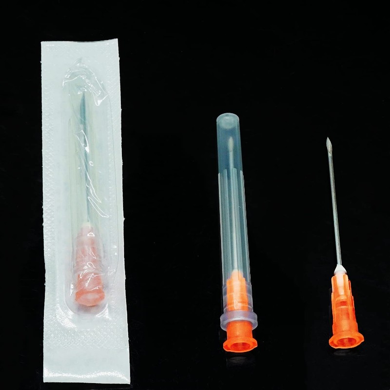 100Pack 25Ga 1 Inch/25mm Disposable Lab Utensils Individually Sealed Wrapped