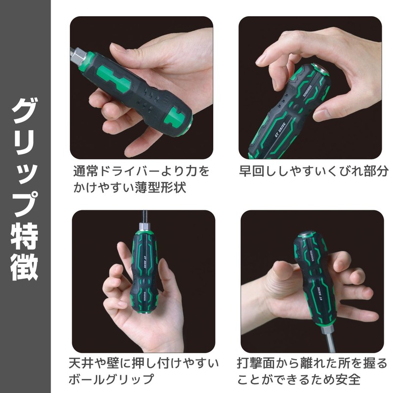 ENGINEER Engineer Threadsaurus GT Drive 01 Ball Grip Through Driver