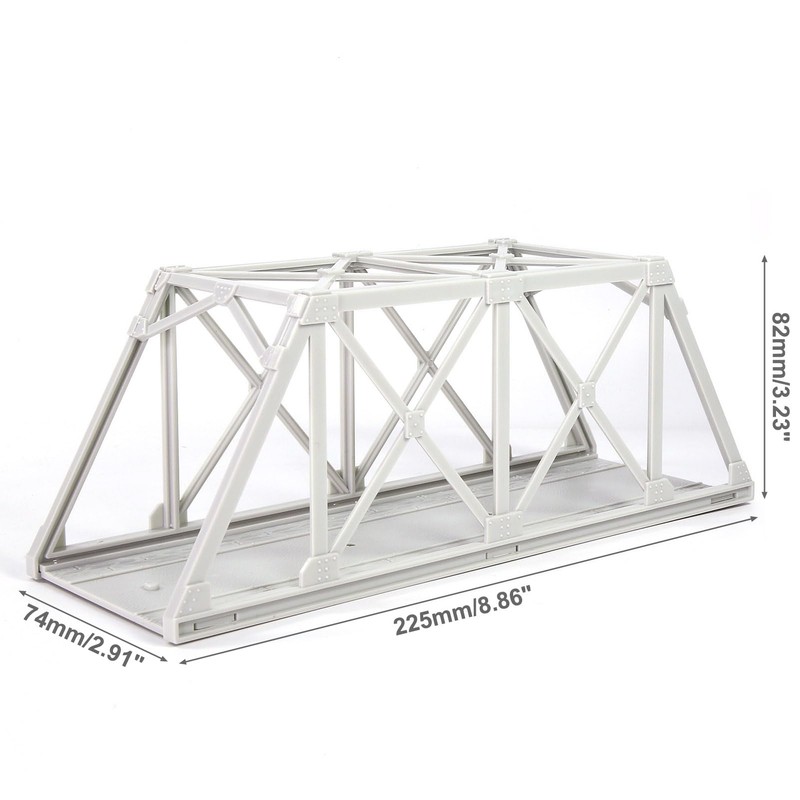 HO Scale 1:87 Model Truss Bridge Kit for Model Track