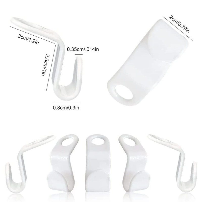 Clothes Hanger Connector Hooks, 80PCS Sturdy Mini Cascading Hanger Hooks,