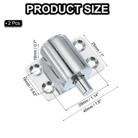 sourcing map Sliding Window Locks Push-in Window Security Lock with Keys, Sliding Door Keyed Locks for Up and Down Window, Horizontal Sliding Window Doors, Silver 2 Set