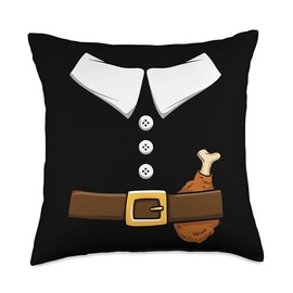 Pilgrim Costume Thanksgiving Pilgrim Costume Throw Pillow