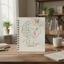 Agenda Psicologia Dos Dias Pasta Dura Con Stickers