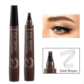 Boobeen Eyebrow Pencil - Eyebrow Pencil with Micro Fork Tip Applicator - Effortlessly Creates Natural Looking Brows