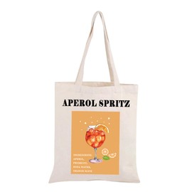 Spritz Tote Canvas Bag Apeol Spritz Ingredients Gift Cocktail Recipe Shopping Bag Apeol Spritz Lover Gift